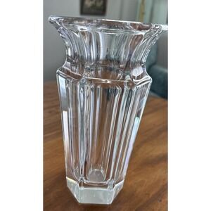 VINTAGE MID CENTURY MODERN FRENCH CRYSTAL VASE ART NOUVEAU
